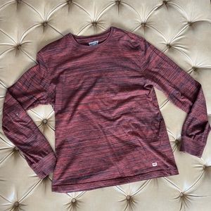 Levi’s long sleeve T, orange and black, Size Large